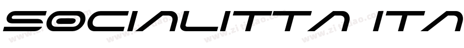 Socialitta Italic字体转换